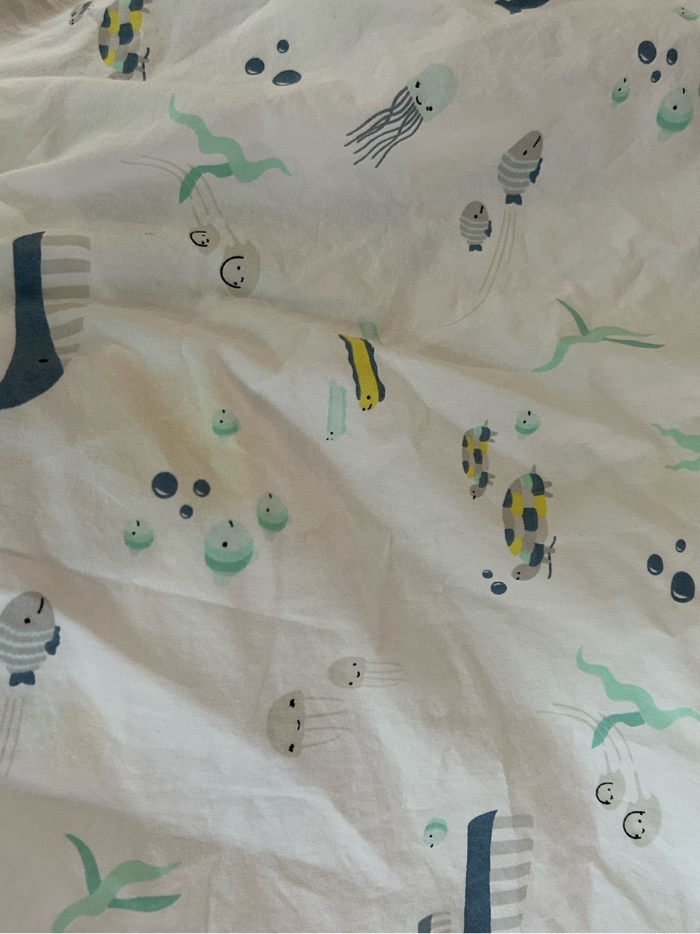Cute Sea Life Baby crib sheet